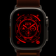 The Apple Watch Ultra's night mode to help preserve night vision in the dark.